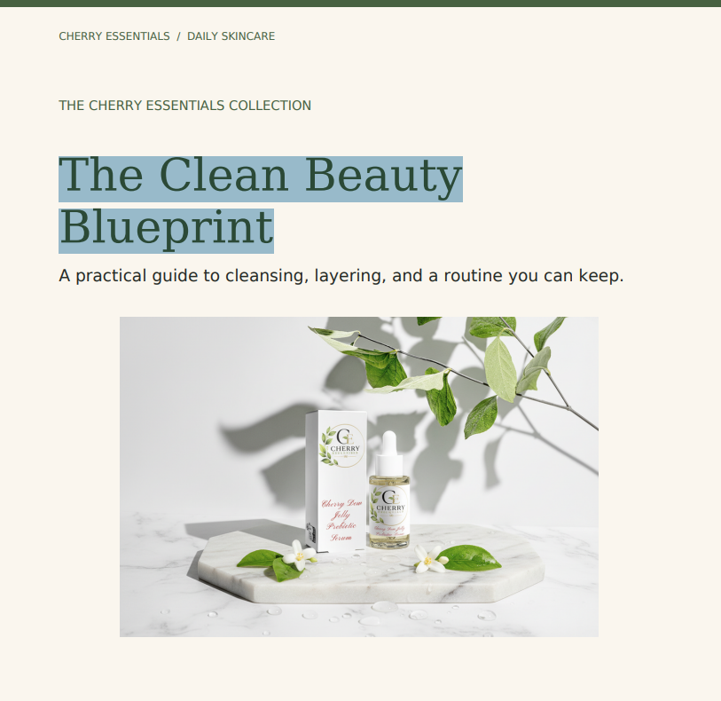 The Clean Beauty Blueprint