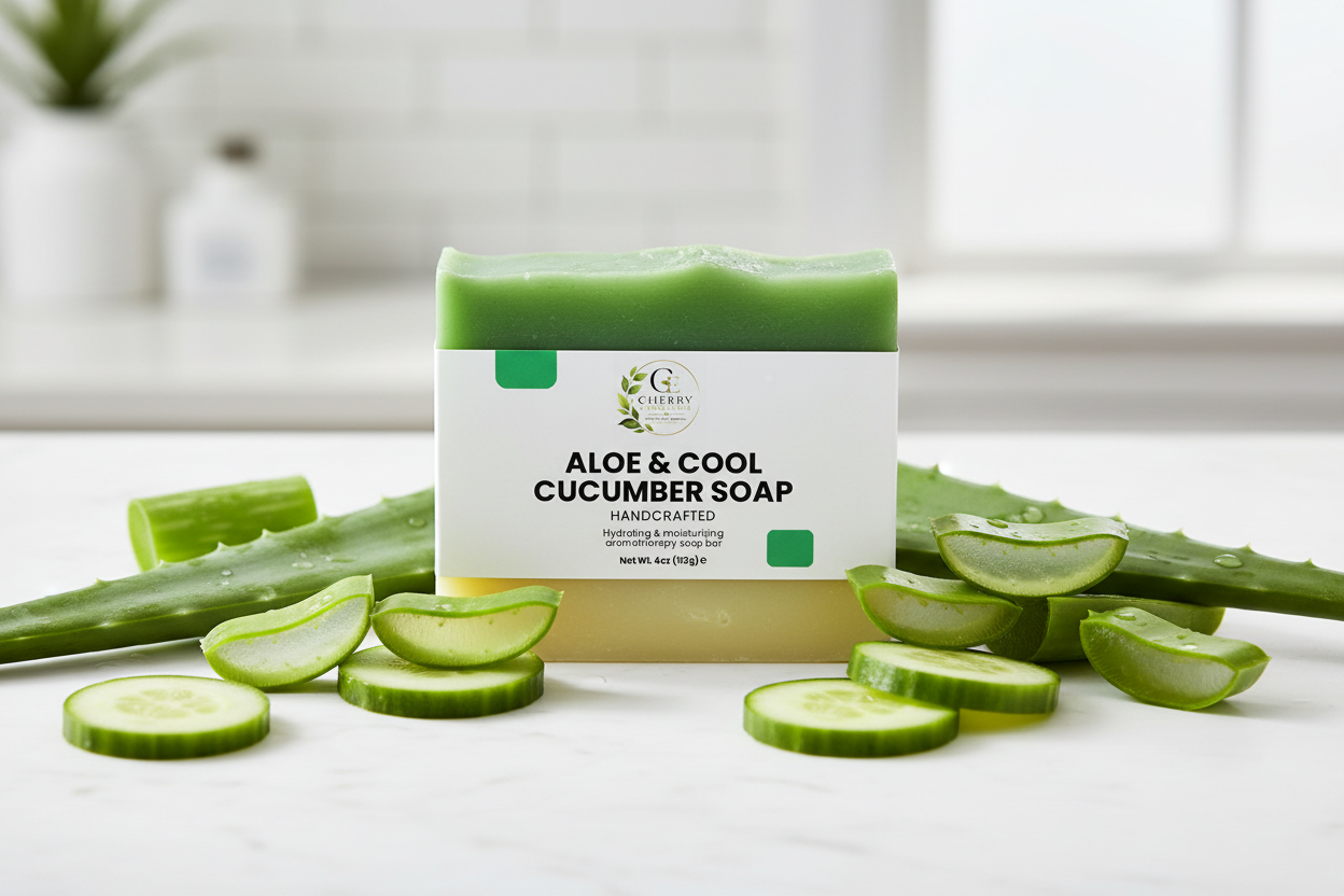 Aloe & Cool Cucumber Soap Lifestyle