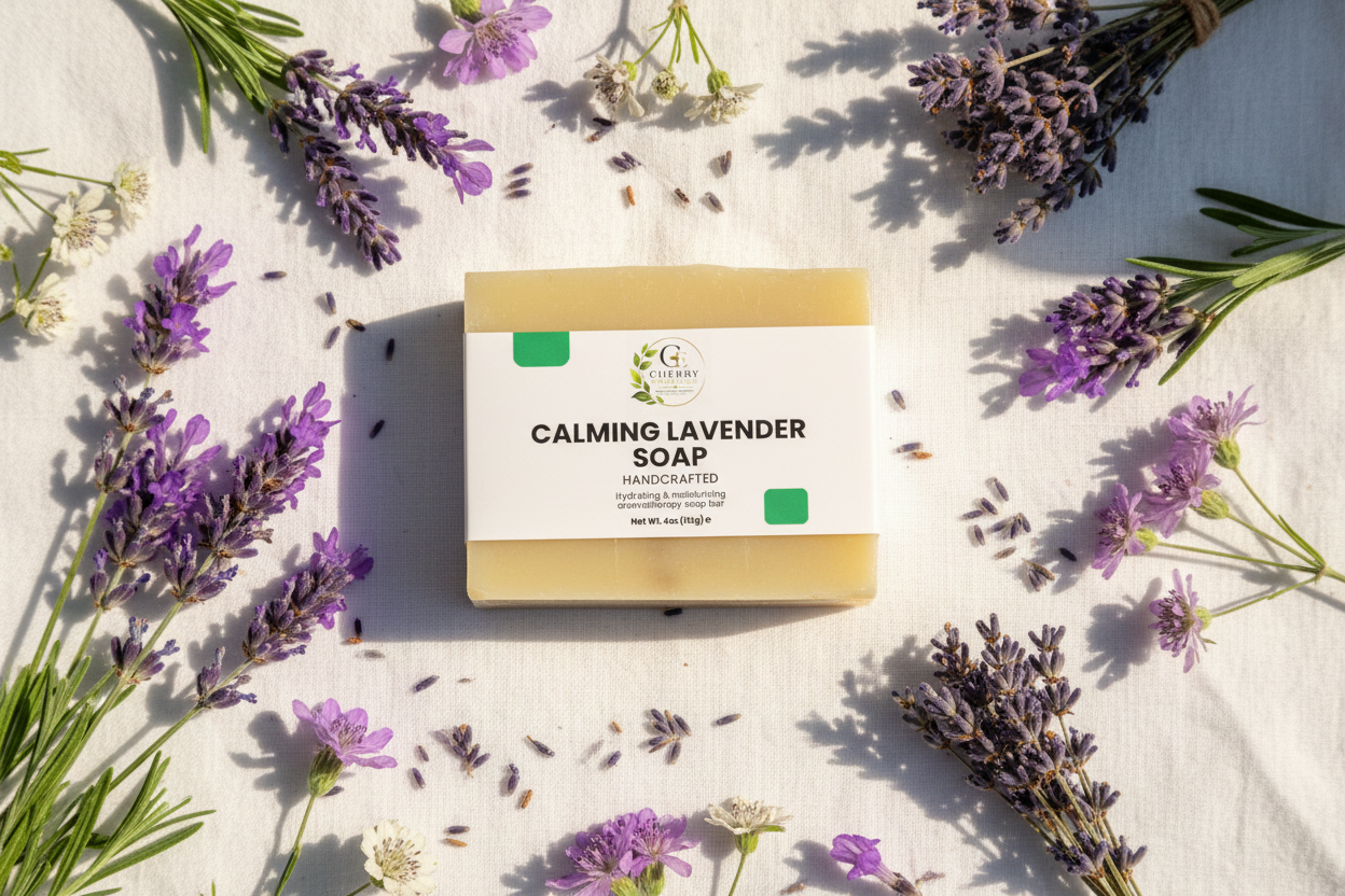 Calming Lavender Soap Lifestyle