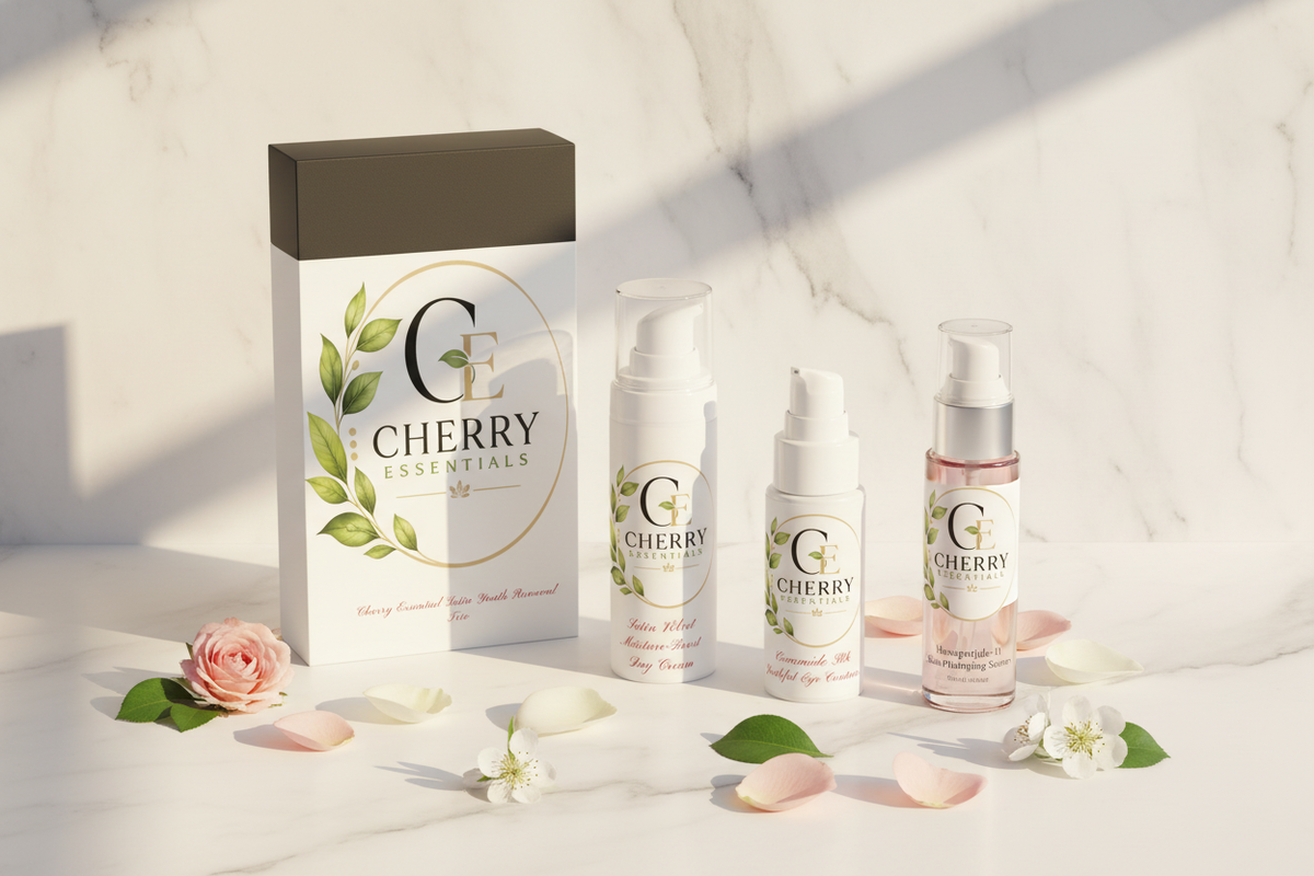 Cherry Essentials Satin Youth Renewal Trio Lifestyle - Correct Box