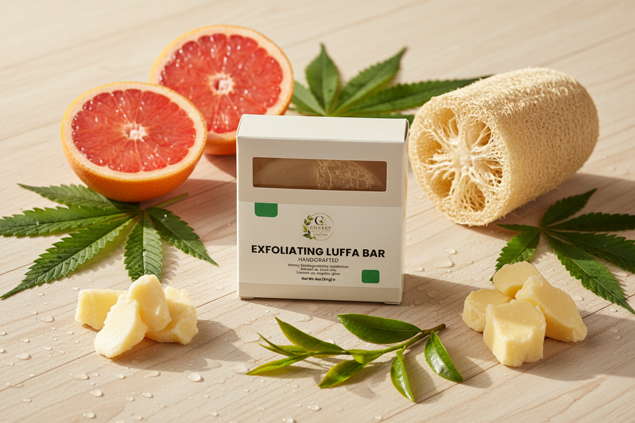 Exfoliating Luffa Bar Lifestyle