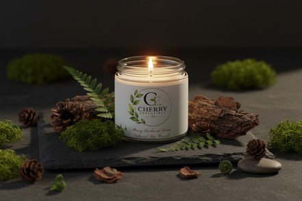 Mossy Orchard Grove Natural Soy Candle Lifestyle