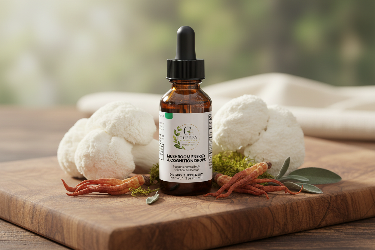 Mushroom Energy & Cognition Drops Lifestyle