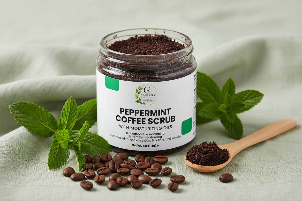 Peppermint Coffee Scrub Lifestyle Shot